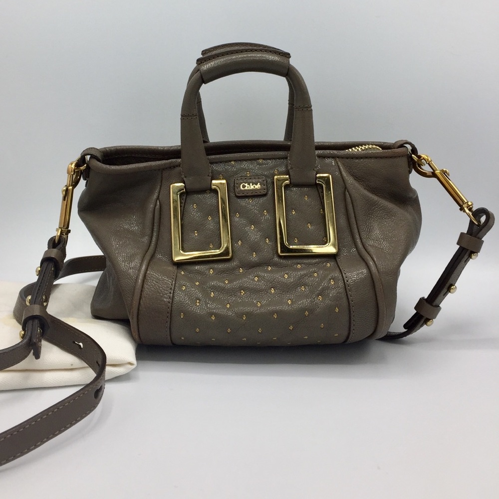 Chloé Ethel Leather Small Satchel Crossbody Bag
